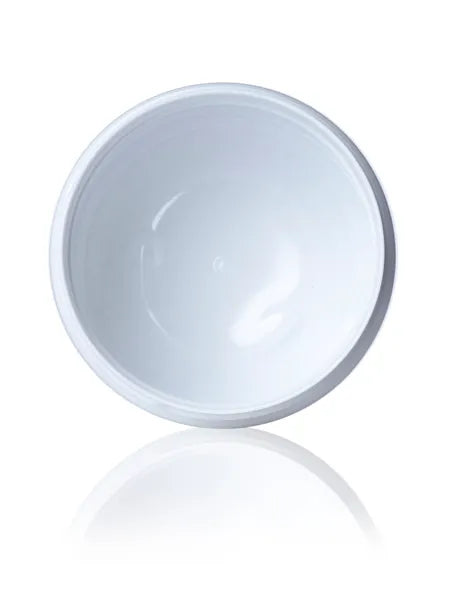 12 oz white PET plastic single wall jar