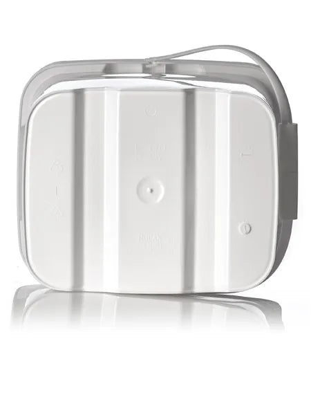 5.3 gallon white HDPE plastic rectangular EZ Stor pail