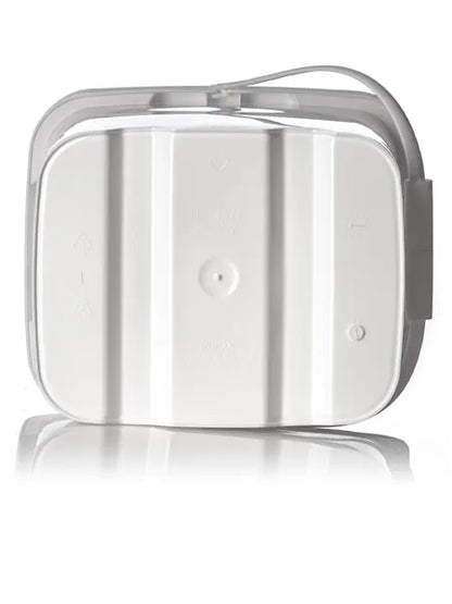 5.3 gallon white HDPE plastic rectangular EZ Stor pail
