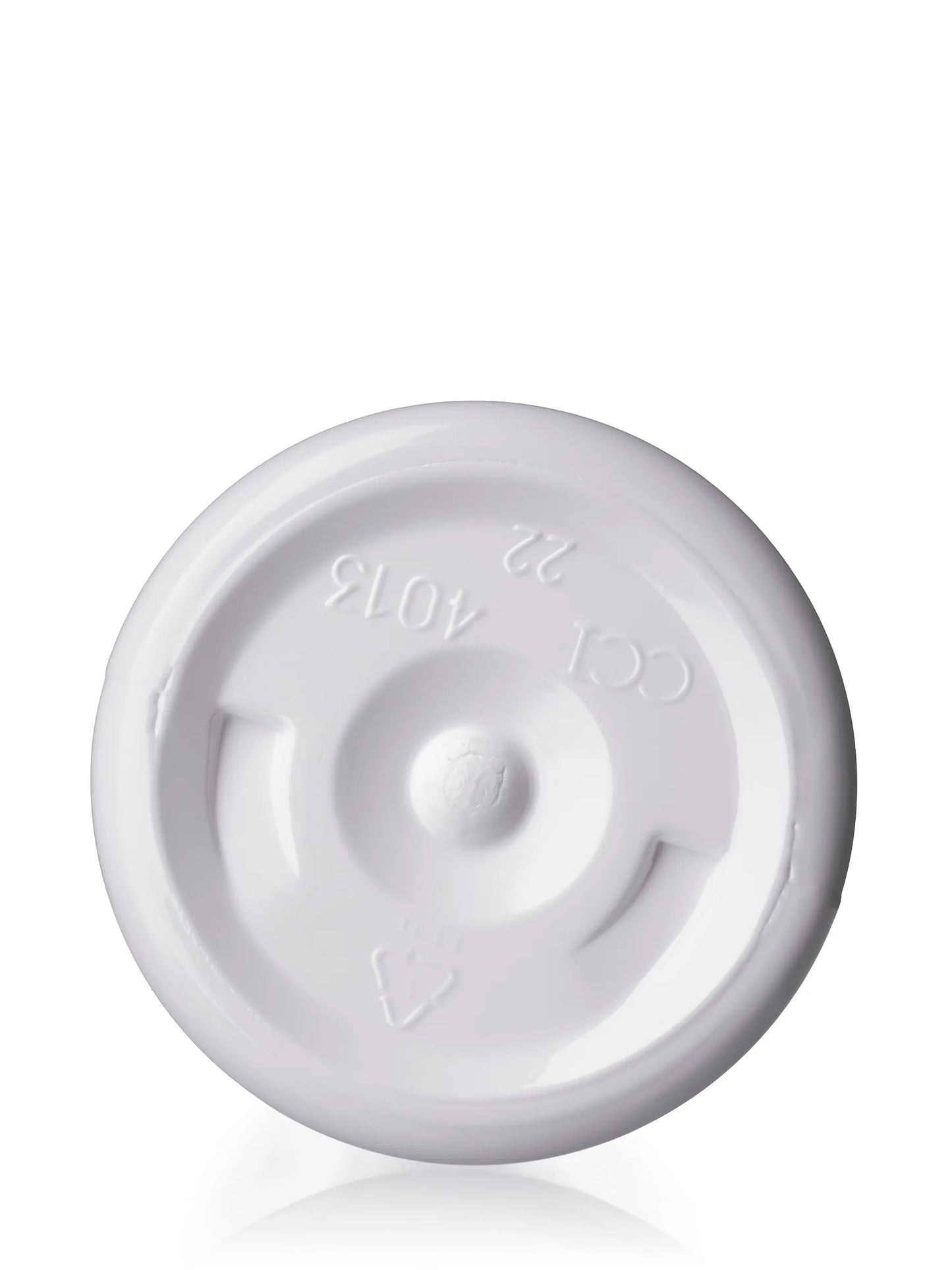 8 oz amber 25% PCR (post consumer resin) PET plastic cosmo round bottle