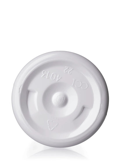 8 oz amber 25% PCR (post consumer resin) PET plastic cosmo round bottle