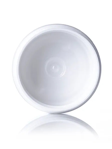 2 oz white PET plastic single wall jar