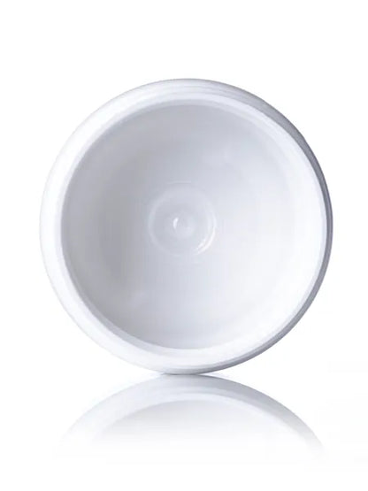 2 oz white PET plastic single wall jar