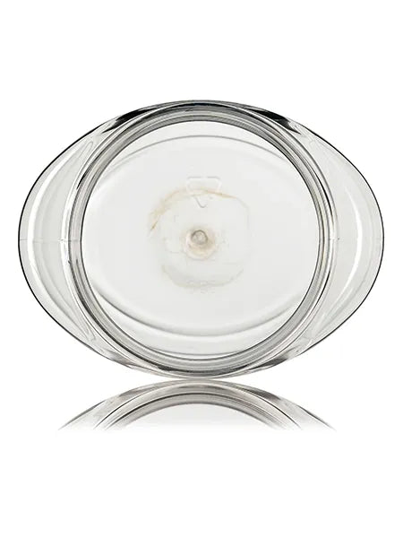 8 oz clear PET plastic single wall oval jar