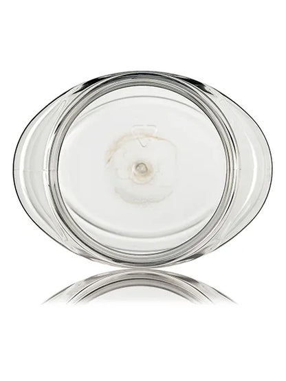 8 oz clear PET plastic single wall oval jar