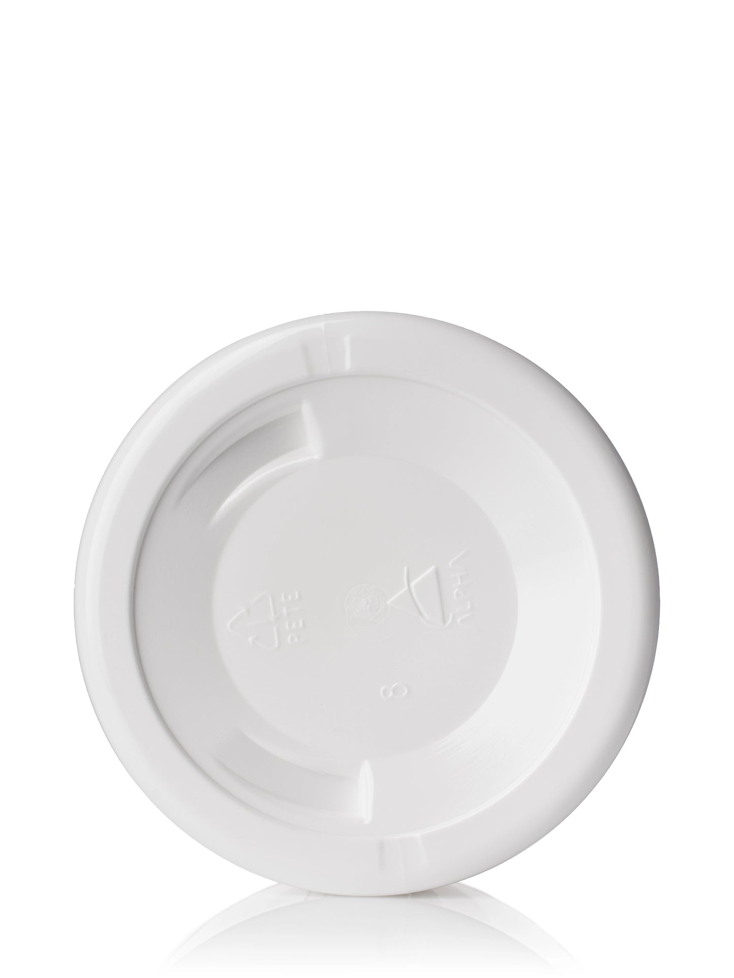 3 oz white PET plastic single wall jar
