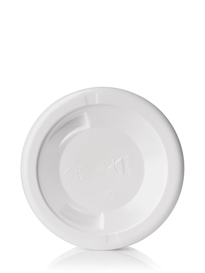 3 oz white PET plastic single wall jar