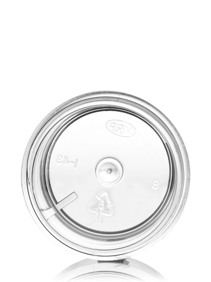 1 oz clear PS plastic thick wall jar