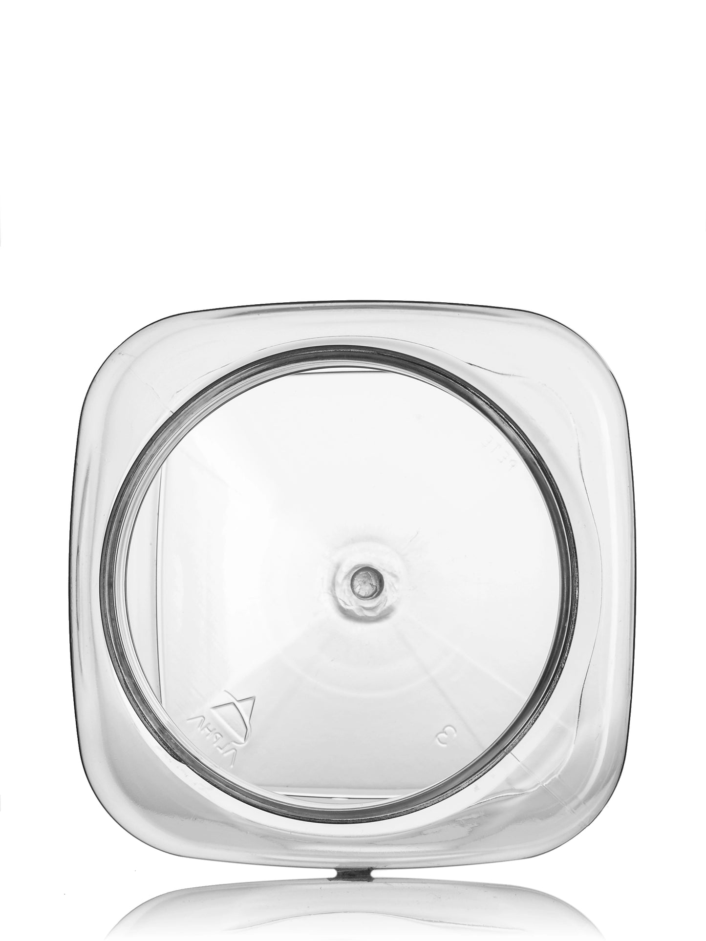 250 mL clear PET plastic square firenze jar