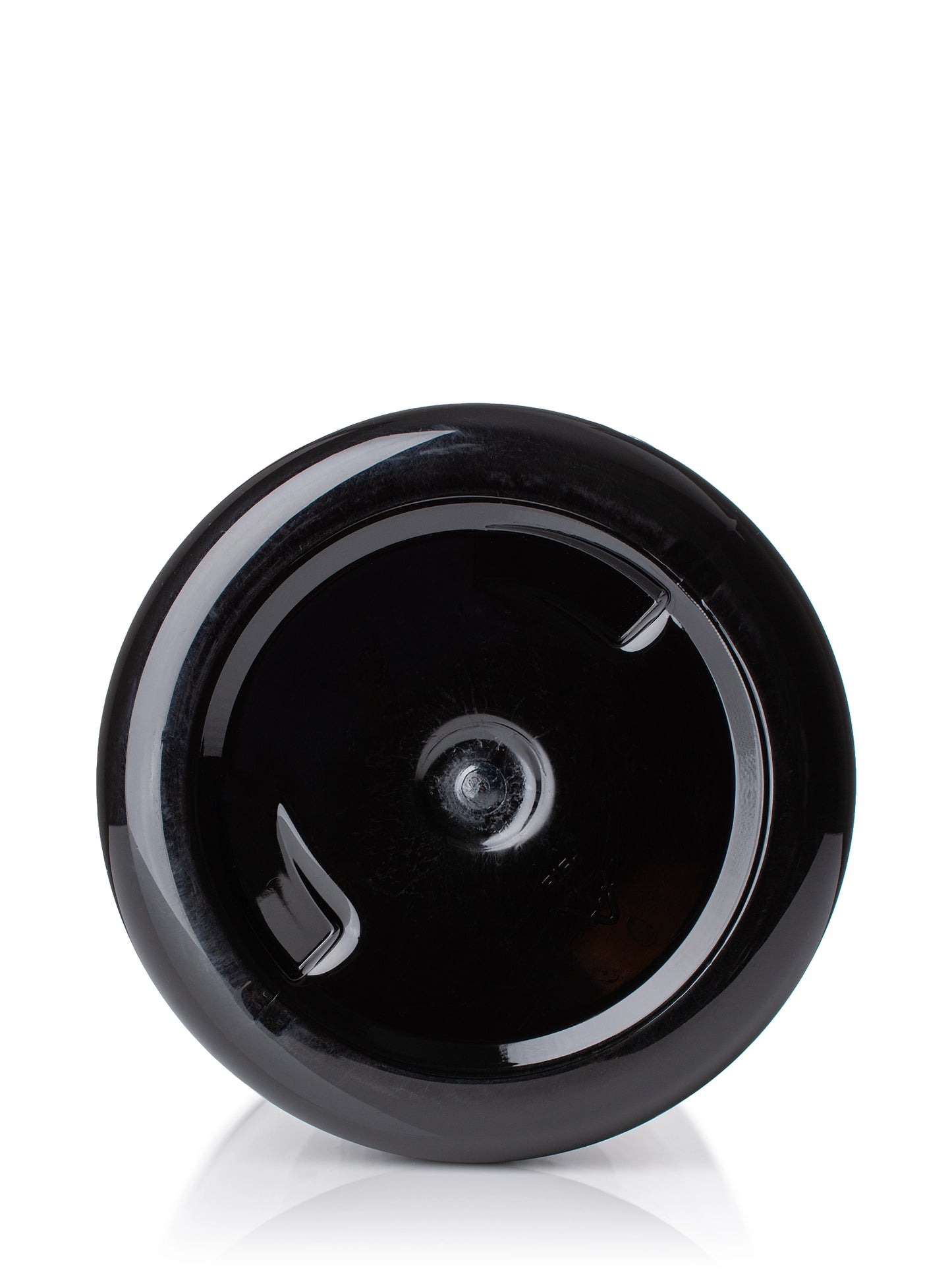25 oz black PET plastic single wall jar