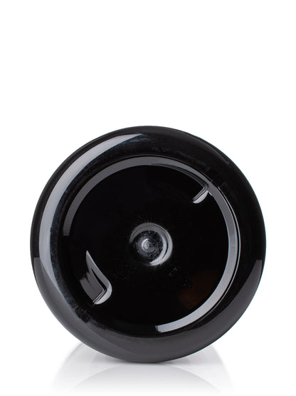 25 oz black PET plastic single wall jar