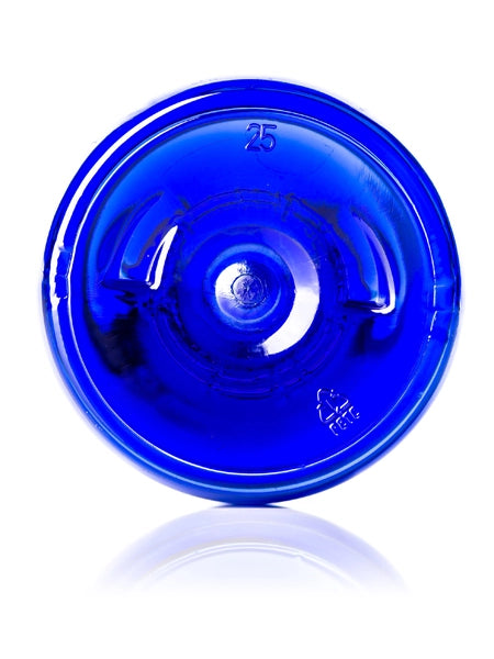 4 oz amber PET plastic boston round bottle