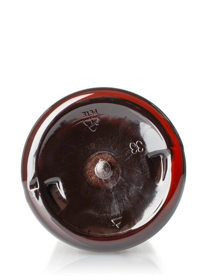 4 oz clear PET plastic boston round bottle
