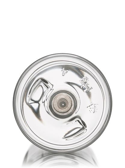 4 oz amber PET plastic boston round bottle