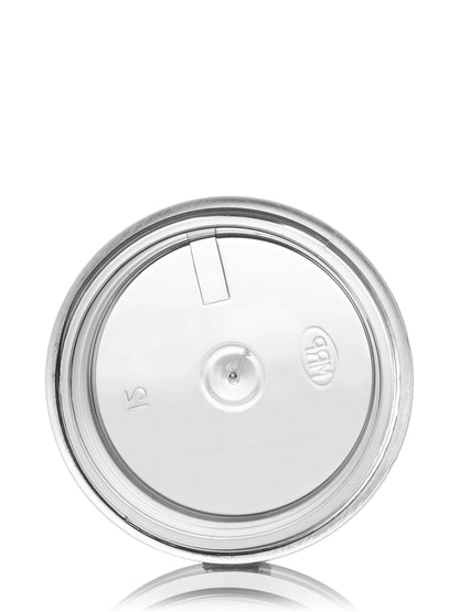 1/2 oz clear PS plastic thick wall jar