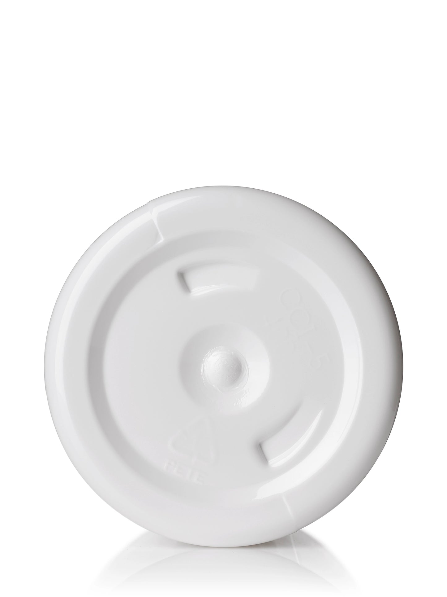4 oz white PET plastic single wall jar