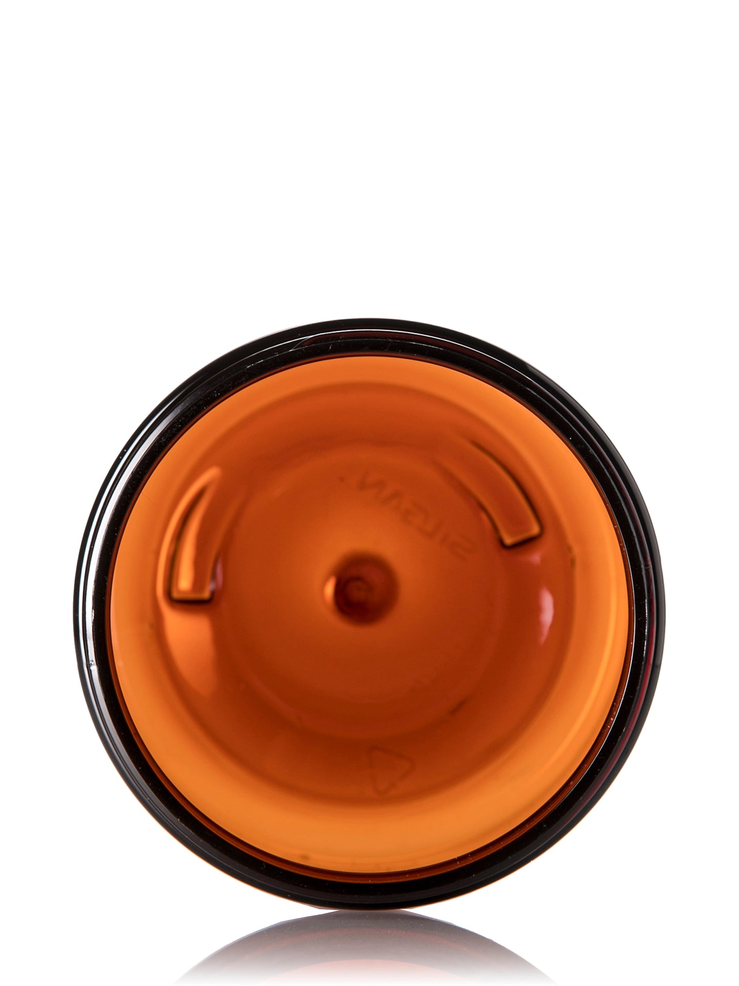 8 oz clear 25% PCR PET plastic single wall jar