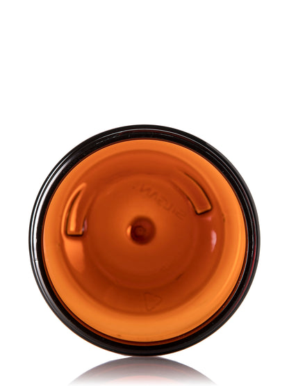 8 oz clear 25% PCR PET plastic single wall jar