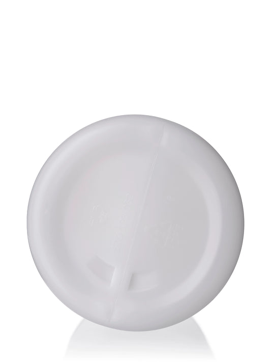 1 gallon natural-colored HDPE plastic industrial round bottle