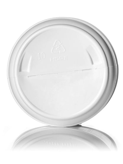 19 oz white HDPE plastic wide-mouth container