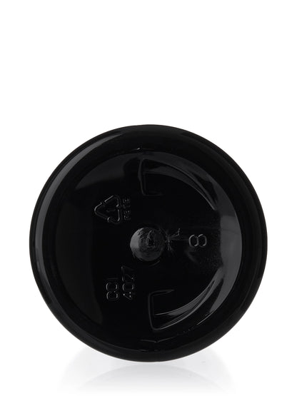 8 oz amber PET plastic boston round bottle