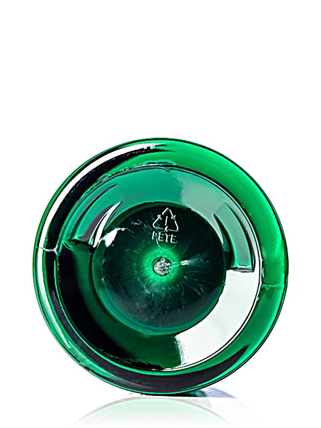 16 oz green PET plastic single wall jar