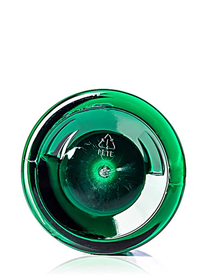 16 oz green PET plastic single wall jar