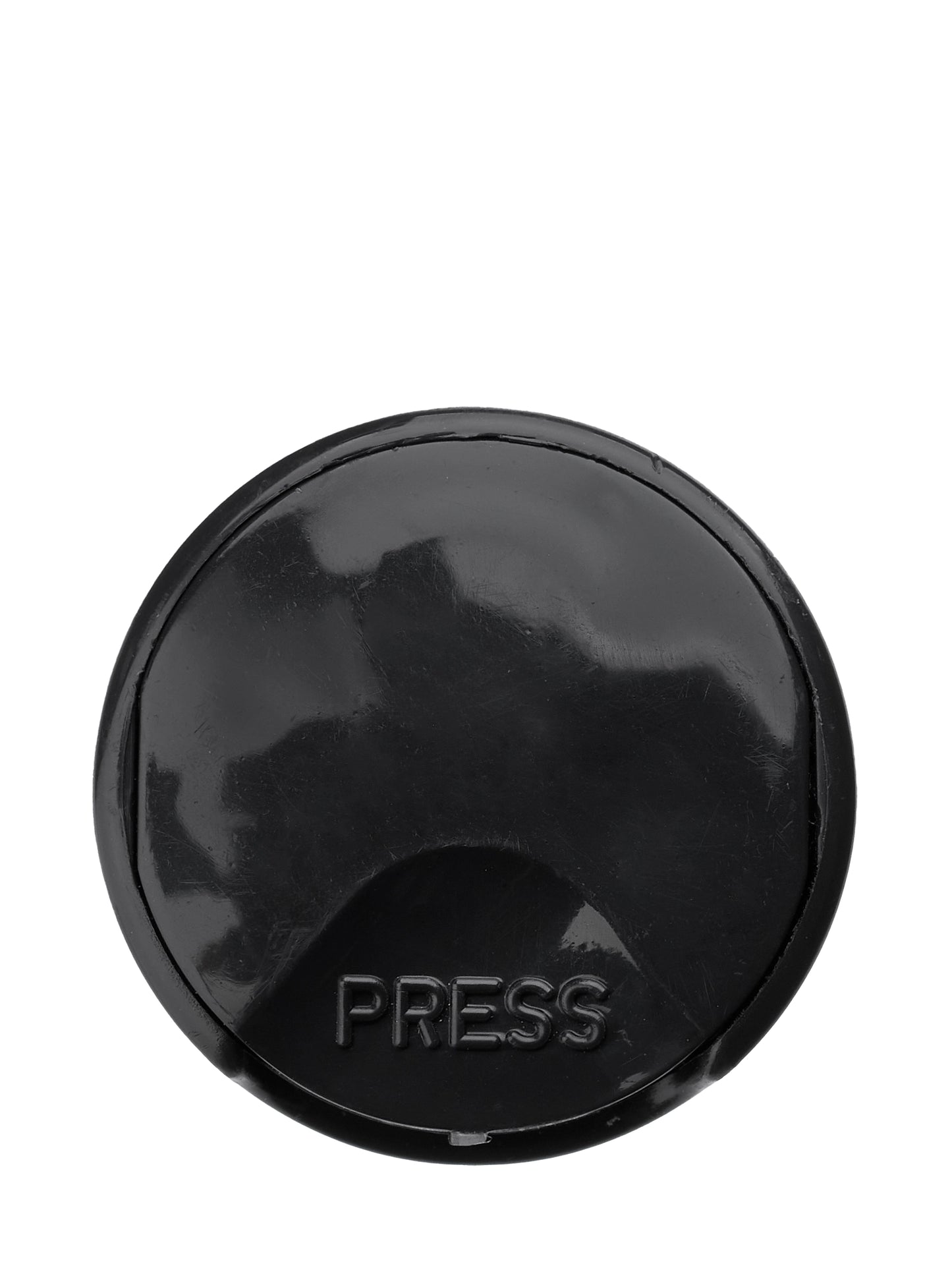 Black 100% PCR PP plastic 24-410 smooth skirt disc top lid