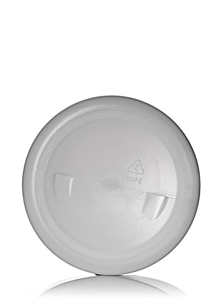 8 oz natural-colored HDPE plastic single wall jar