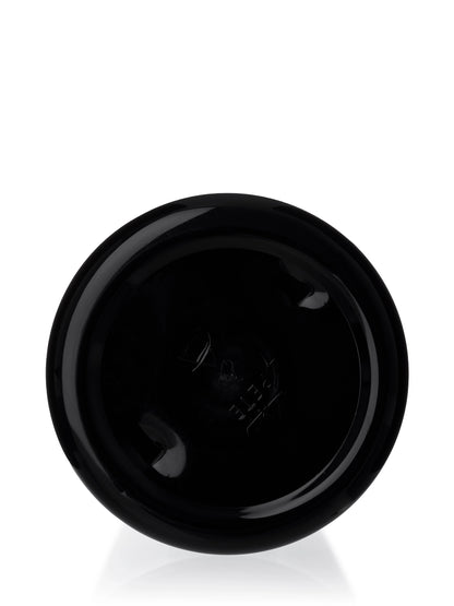 32 oz black PET plastic single wall jar