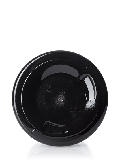 8 oz dark amber PET plastic single wall jar