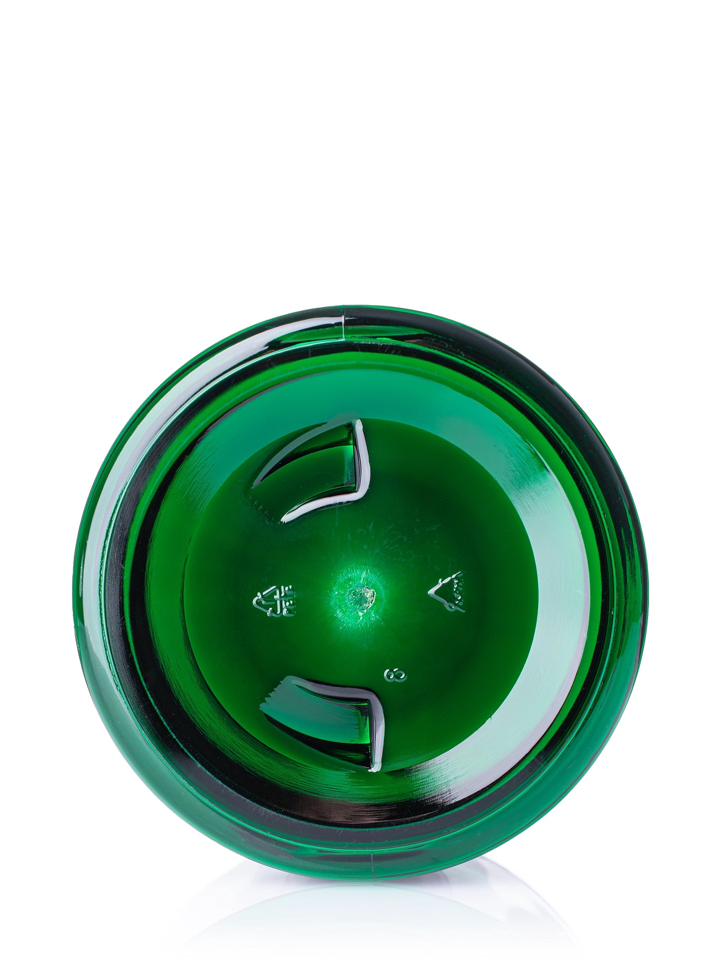 6 oz green PET plastic single wall jar
