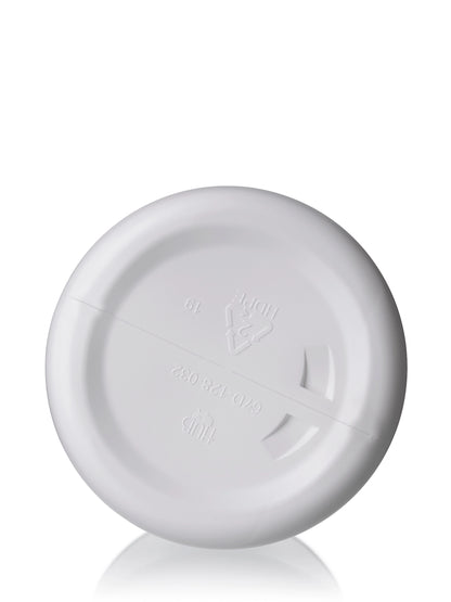 1 gallon natural-colored HDPE plastic industrial round bottle