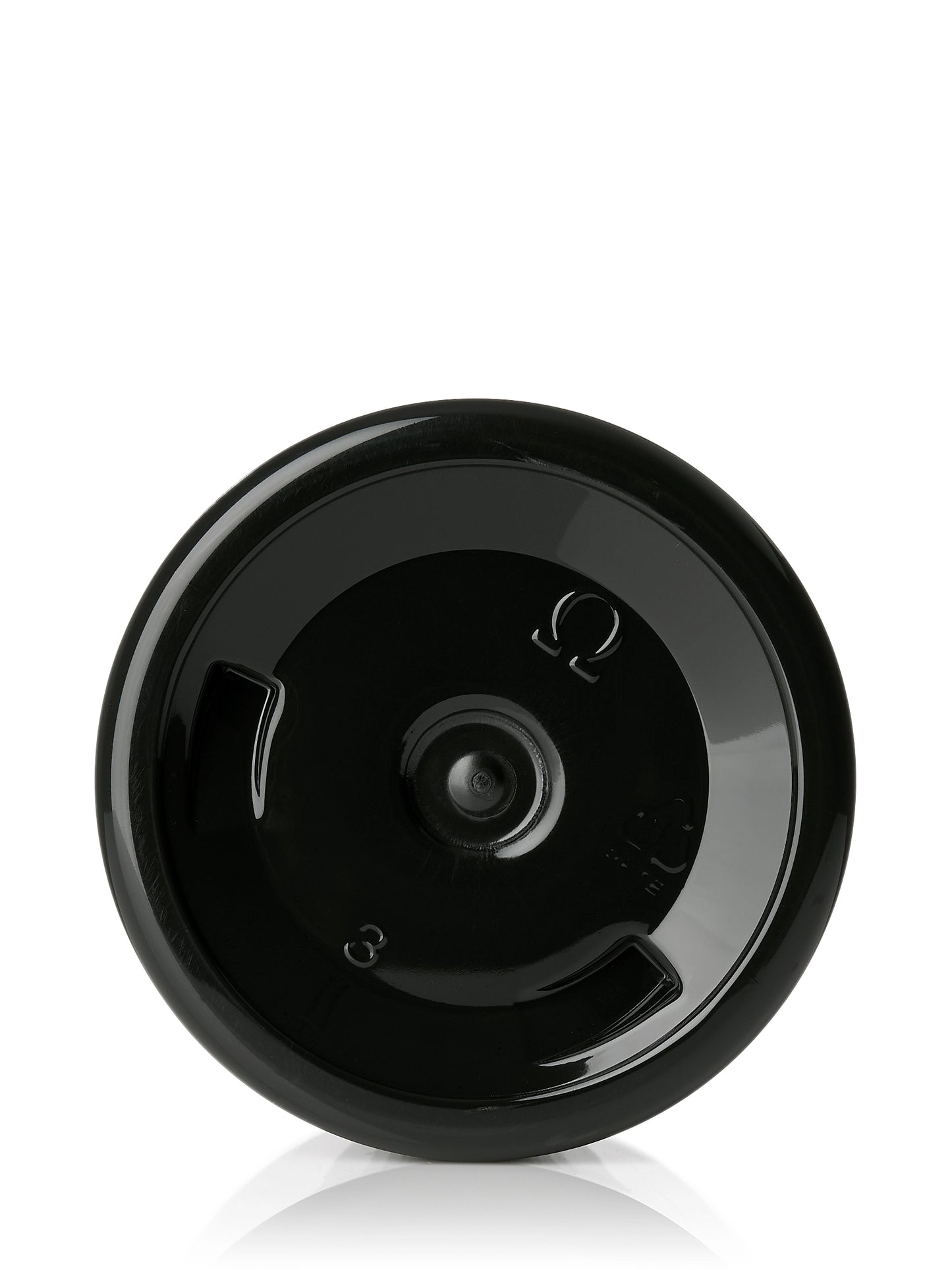 6 oz black PET plastic single wall jar