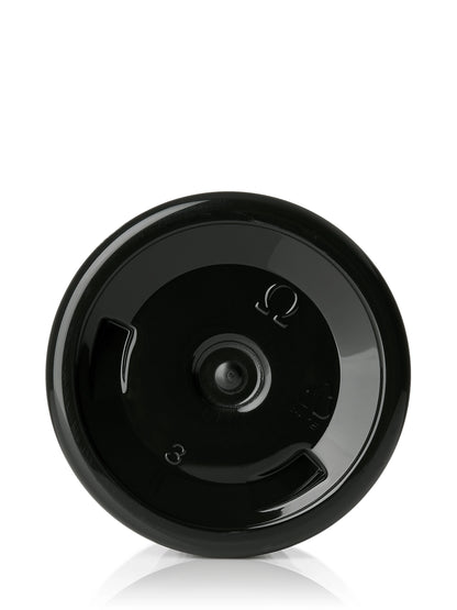 6 oz black PET plastic single wall jar