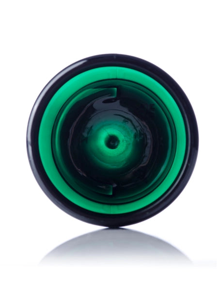 4 oz green PET plastic single wall jar