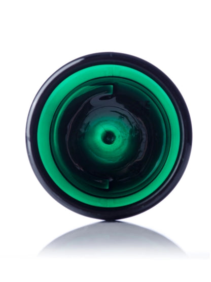4 oz green PET plastic single wall jar