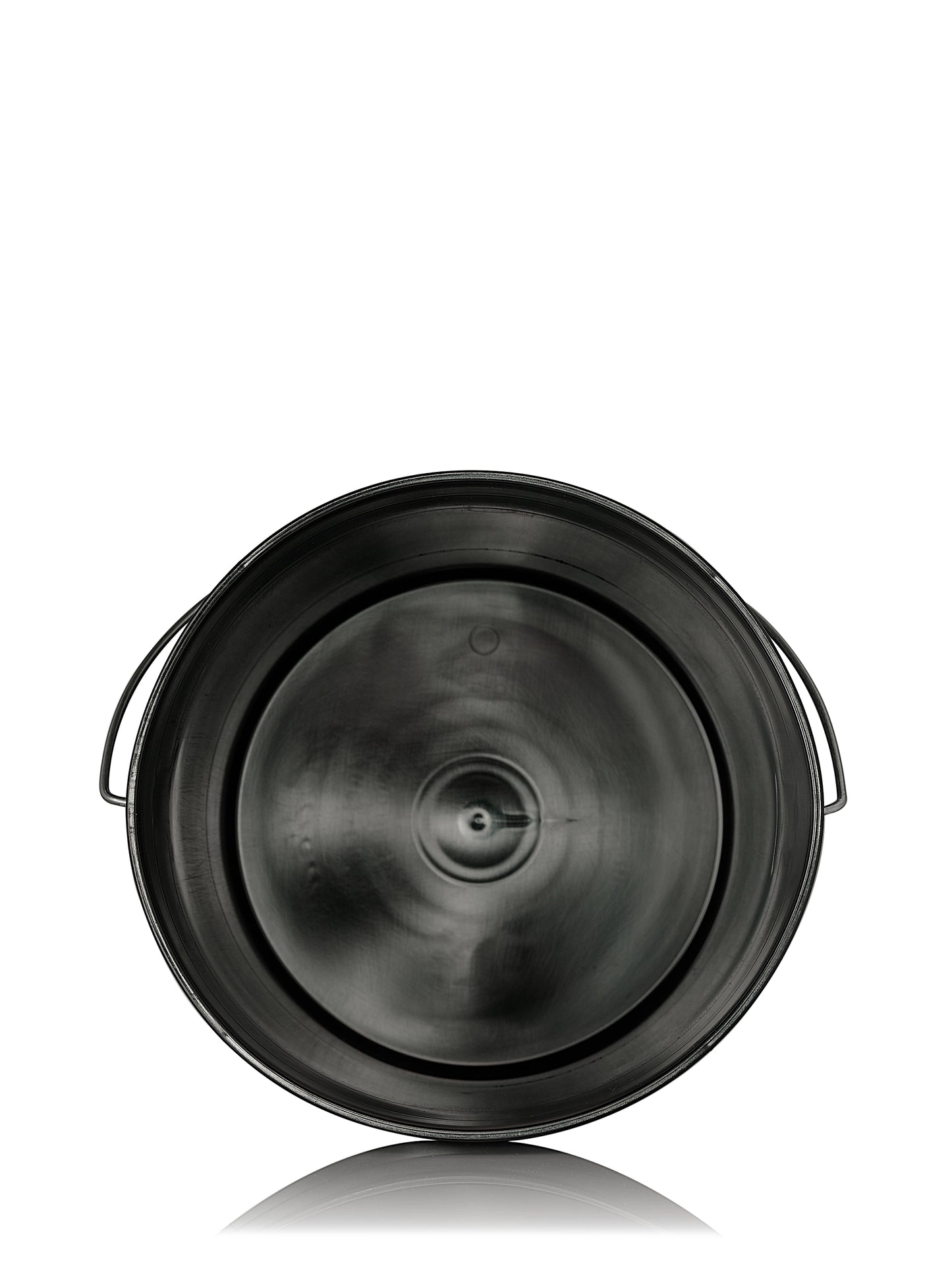 2 gallon white HDPE plastic round pail