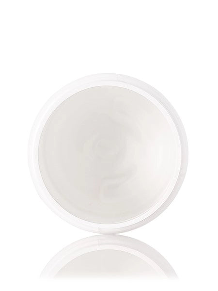 2 oz white PET plastic single wall jar