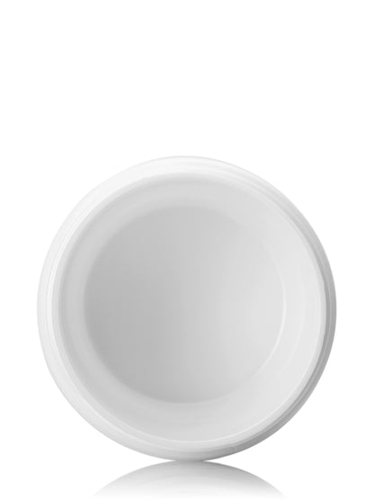 2 oz white PP plastic double wall straight base jar