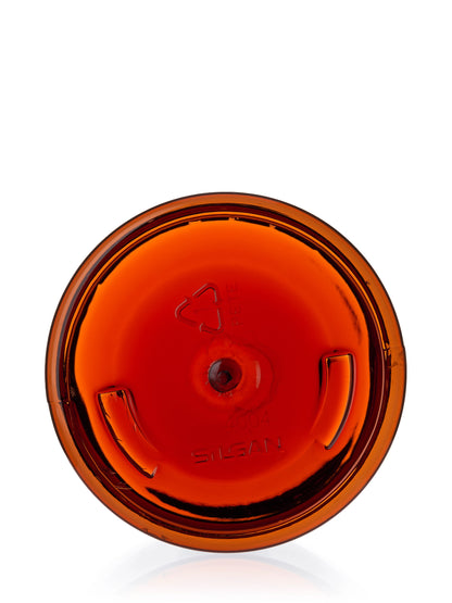 6 oz amber PET plastic single wall jar