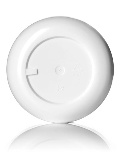 4 oz white PP/PS plastic double wall round base jar