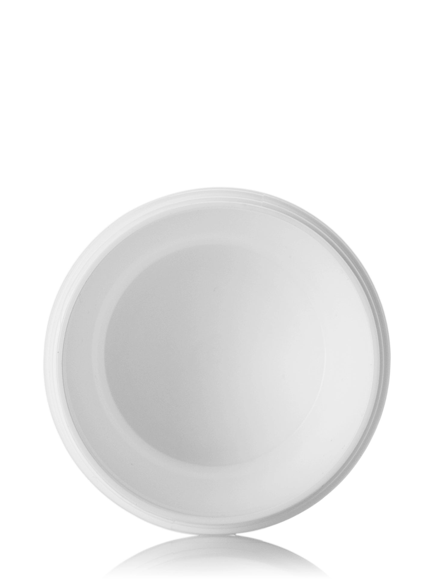4 oz white PP plastic double wall round base jar