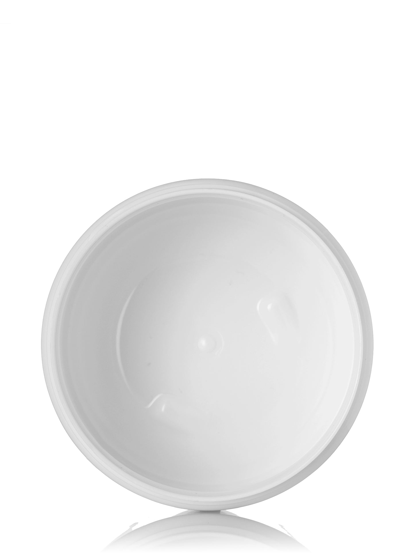 8 oz white PET plastic single wall jar