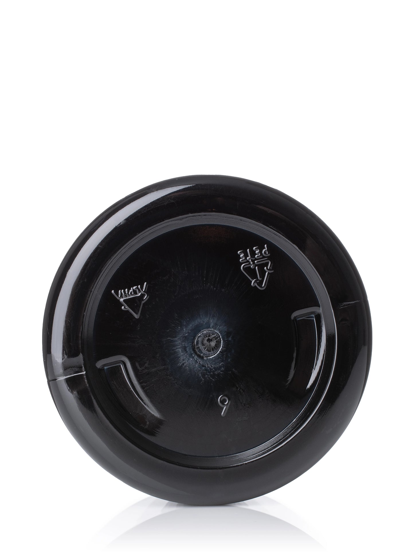 3 oz black PET plastic single wall jar