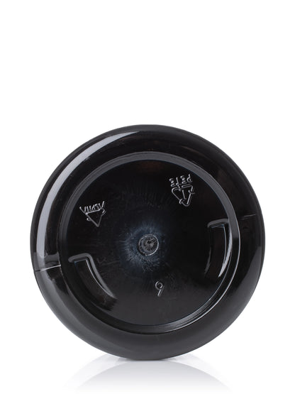3 oz black PET plastic single wall jar