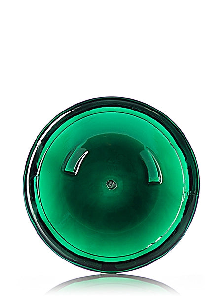 8 oz green PET plastic single wall jar