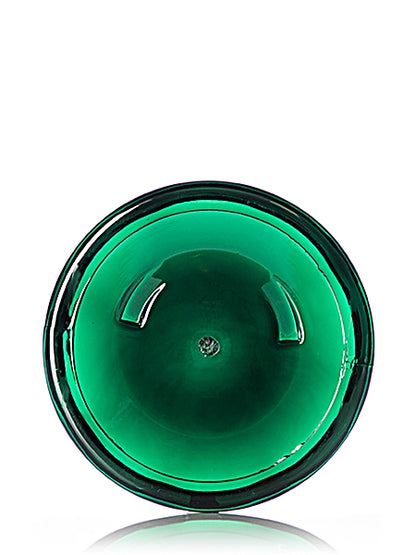 8 oz green PET plastic single wall jar