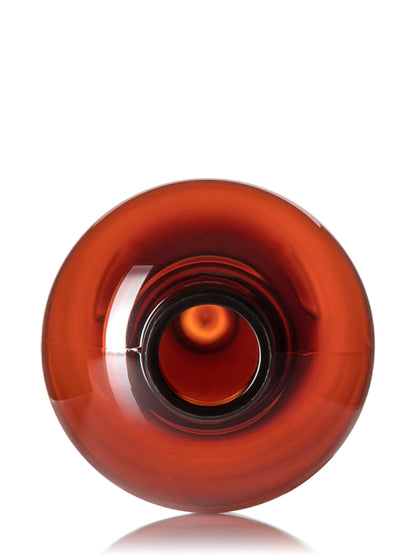 16 oz amber 100% PCR PET plastic bullet round bottle