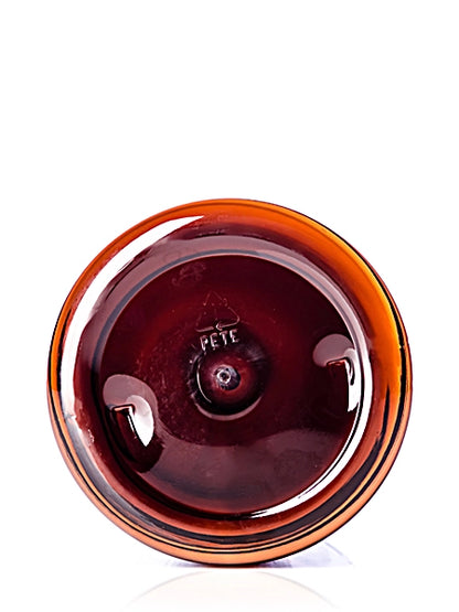 32 oz amber PET plastic single wall jar